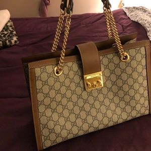 Padlock medium GG shoulder bag